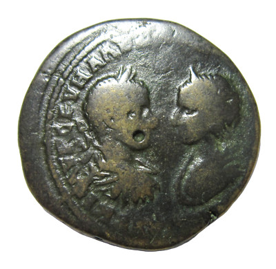 MOESIA, MARKIANOPOLIS. AE 26. SEVERUS ALEXANDER AND JULIA MAESA, 222-235 AD. 