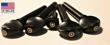 New Arrival ! 4/4 Violin Ebony Pegs(4 Pcs) Swiss Model Parisan Eye  & Endpin