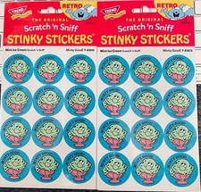 TREND Scratch n Sniff RETRO STINKY STICKERS, Mint Ice Cream MINTY GOOD Scent
