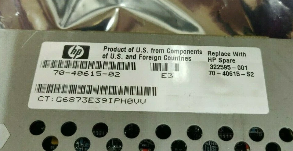 HP 70-40615-02 322595-001 245143-001 FC-AL 2-Cannel Fiber EVA3000 I/O Controller - Image 3 of 4