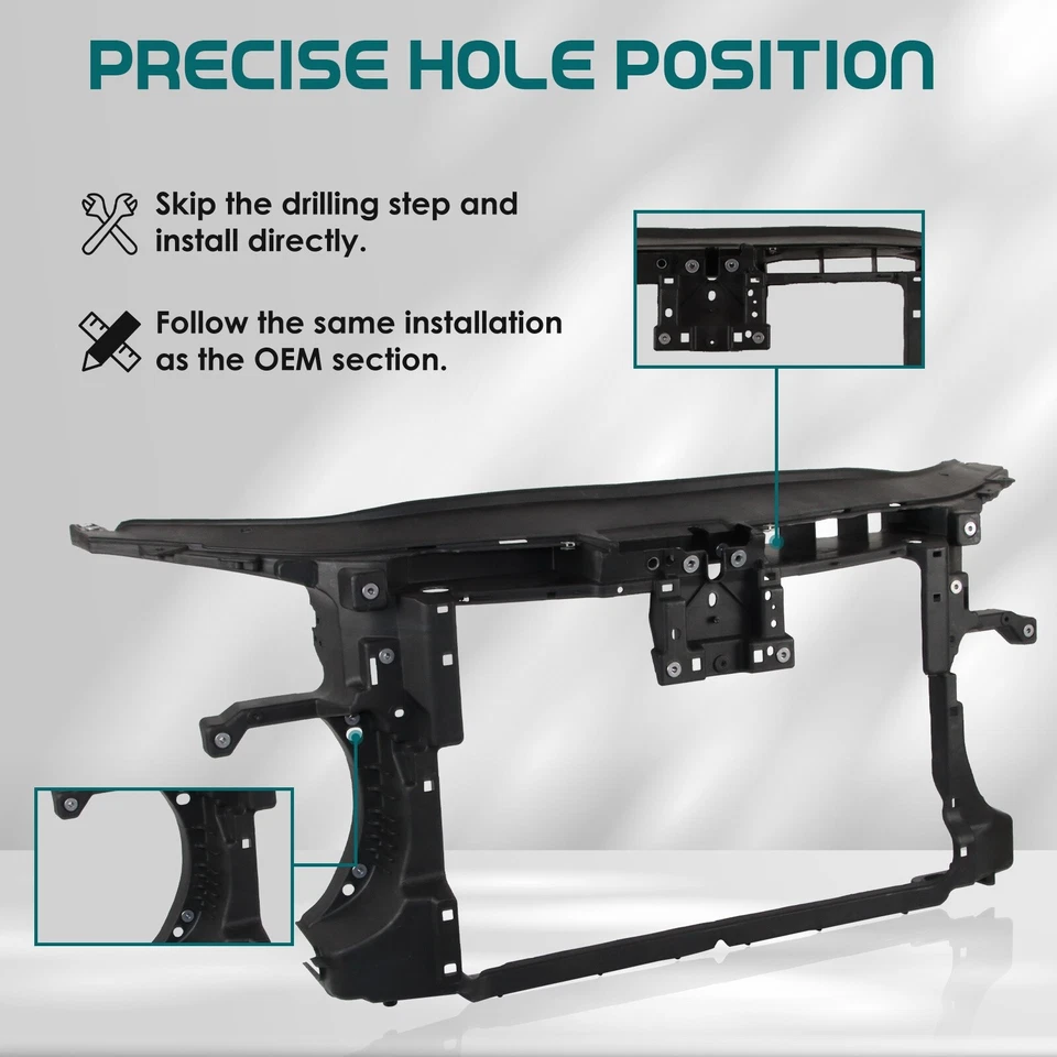 Radiator Support Assembly for 2013-2017 Volkswagen CC 3C8805588L VW1225142 Foto 4 de 4