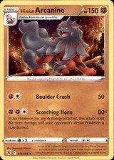 Pokemon Hisuian Arcanine 71/189 Astral Radiance Non-Holo 2 Card Lot