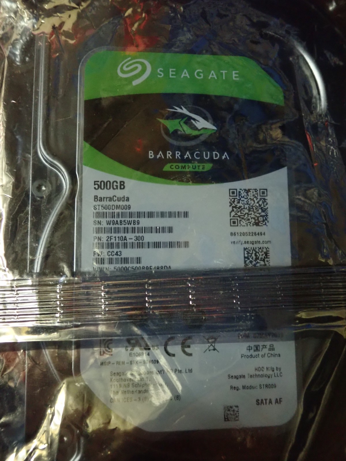 Seagate BarraCuda HDD 500Go avec technologie Multi-Cache 7200RPM
