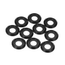  Cone Cup Countersunk Washers,Hole Dia 8mm/0.31" Aluminum Gaskets M8 10 Black