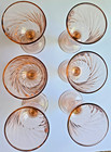 Vintage Cristal D'Arques - Durand Cordial Glasses Rosaline Pink Swirl Optic - 6 — photo 4