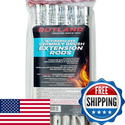 Rutland Products Rutland Krk-18 Fiberglass Chimney Brush Rod Kit