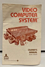 Atari Owner's Manual Model CX2600A Video Computer System Instruction Book