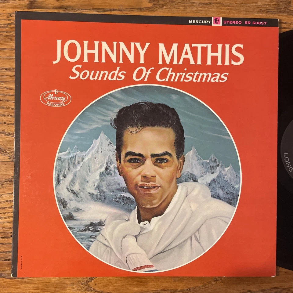 Johnny Mathis Sounds Of Christmas LP Mercury stereo Holiday VG+!!!! - Image 2 of 4