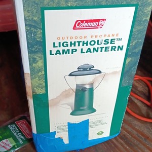 Coleman Lighthouse Lamp Lantern Propane/Butane Gas Lantern, Green