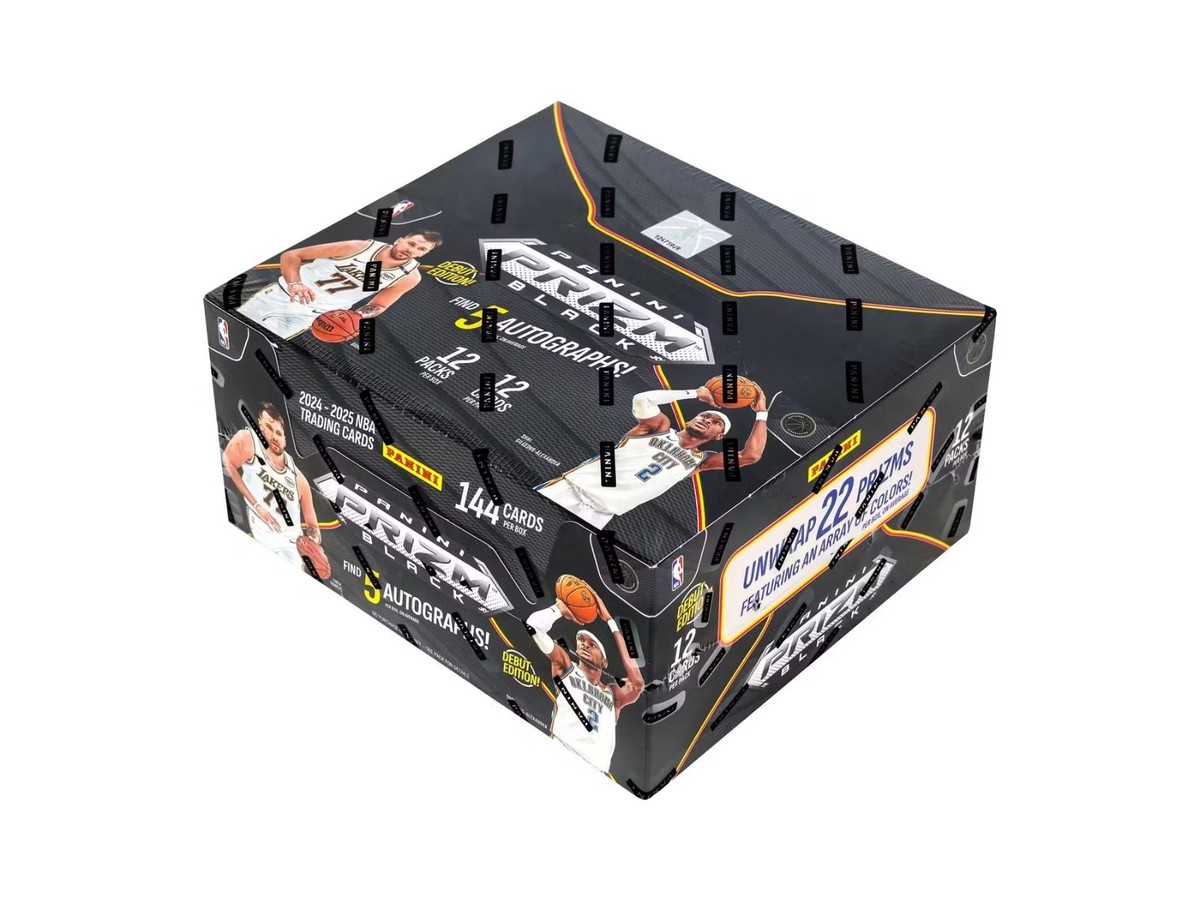 2024-25 PANINI PRIZM BLACK NBA BASKETBALL HOBBY BOX - NEW FREE