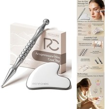 Acupuncture Pen Gua Sha Massage Set for Pain Relief - Ergonomic Easy to Use