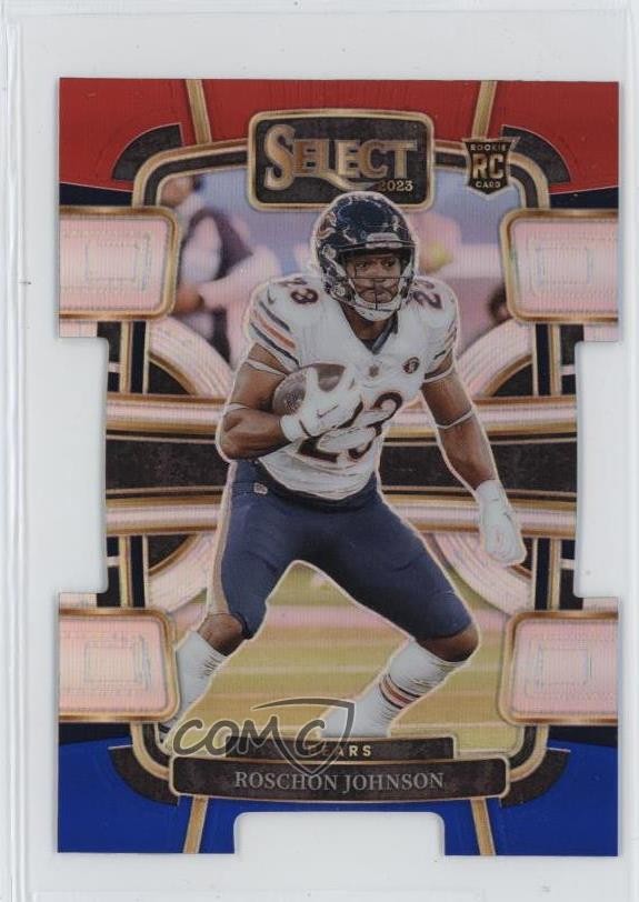 2023 Select Concourse Red & Blue Prizm Die-Cut Roschon Johnson Rookie RC 07qd