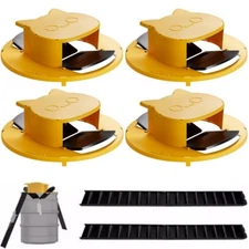 4Pack Black Slide Bucket Lid Mouse Rat Trap Bucket Mousetrap Catcher US Stock