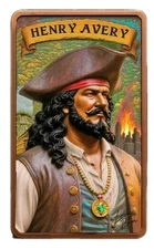 2025 Pirate Captains Long Ben 10 oz. Copper Bar .999 ADVP Colorized 2500 PRESALE