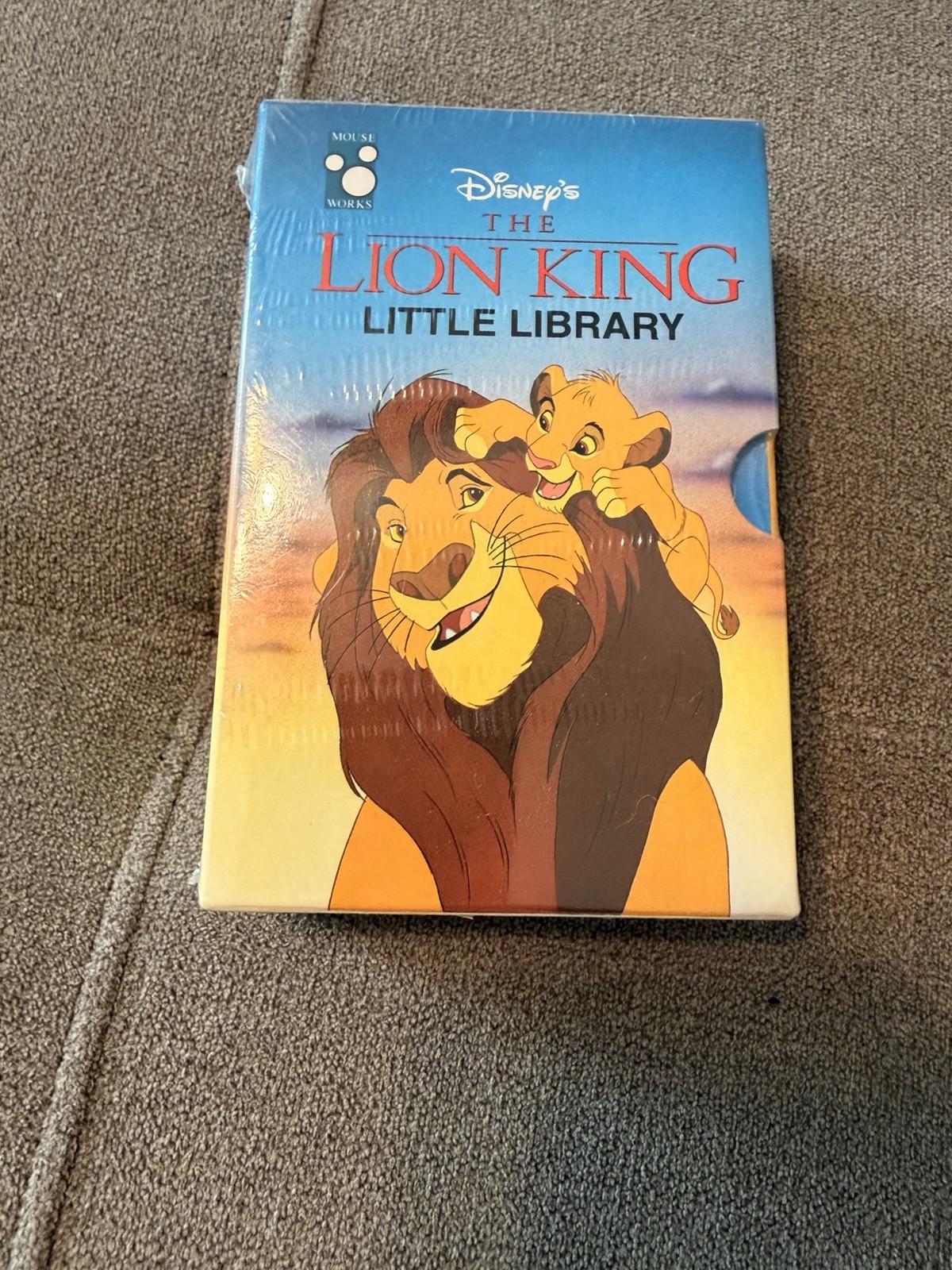 VTG 1994 Disney Little Library The Lion King 4 Mini Board Book Box Set Sealed