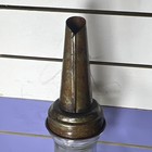 Richlube Motor Oil Glass Bottle Metal Spout One Quart Advertising Can — photo 5