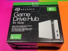 Used Seagate Game Drive Hub Xbox One 8TB External Hard Drive White USB 3.0
