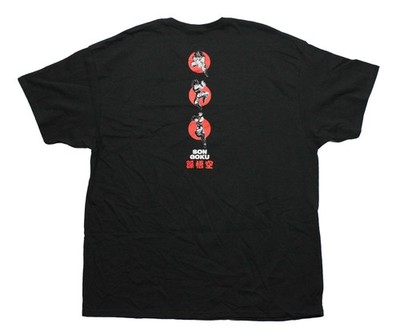 Dragon Ball Z New Adult T-Shirt - Goku Fight Stance Red Circle