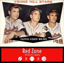 1960 Topps - #399a Young Hill Stars (Pappas/Fisher/Walker) CPC, VAR EX.