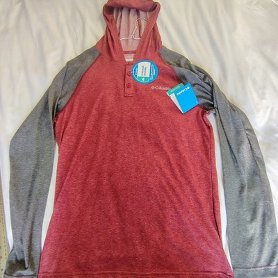 NEW Columbia Omni-Wick UV Protection UPF15  small mens wildberry
