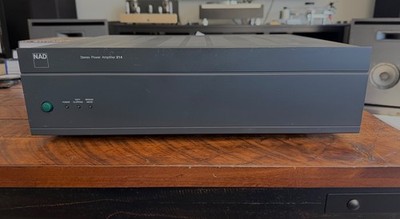 NAD 214 Stereo Power Amplifier-New Caps 80Wpc 8ohms Tested - Excellent