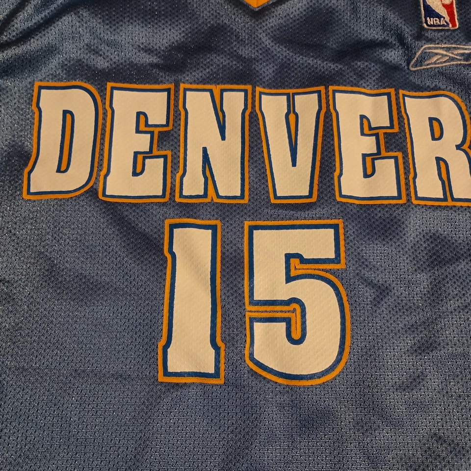 Camiseta Carmelo Anthony #15 Denver Nuggets basquete tamanho G (14-16) juvenil - Imagem 3 de 4
