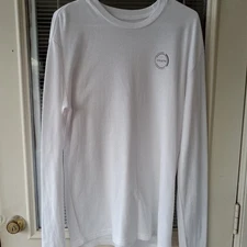 Hylete Men's Large Thermal Shirt White Long Sleeve Base Layer