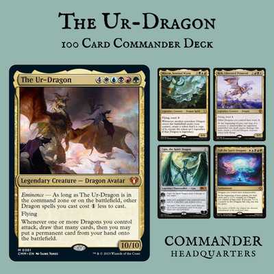 The Ur-Dragon Commander Deck - Ultimate Dragon Tribal - UPGRADED CUSTOM EDH MTG
