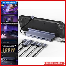 Docking Station 6 In 1 USB C Hub 4K 60Hz HDMI Gigabit Ethernet 100W PD Charging