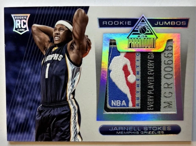 2014-15 Panini Paramount - Rookie Jumbo Logo Tag Jarnell Stokes #15 Platinum 1/1