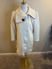 Soia & Kyo Joana Cream Textured Pea Coat Jack...