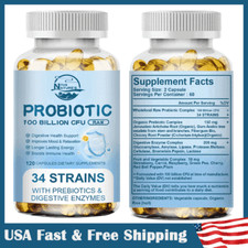 Digestive Enzymes Prebiotic  Probiotics Gas, Bloating Relief Digestive Health
