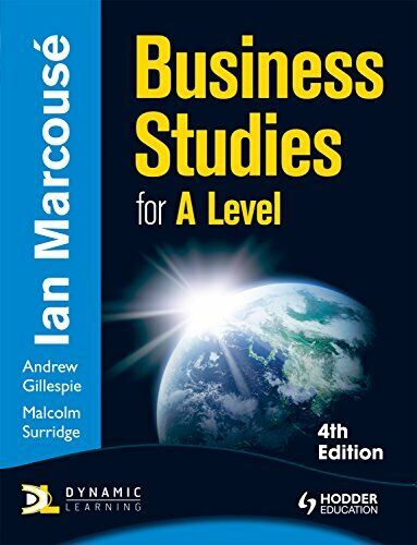 Business Studies for A-level (Hodder Education Publication) By Ian Marcouse,Mal - Picture 1 of 1