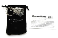 Guardian Bell Pewter Keychain Hearts w/Insert Original Maker NEW**PRICE REDUCED*