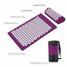 Massage Acupuncture Yoga Meditation Mat For Relaxation + Stress / Pain Relief 2