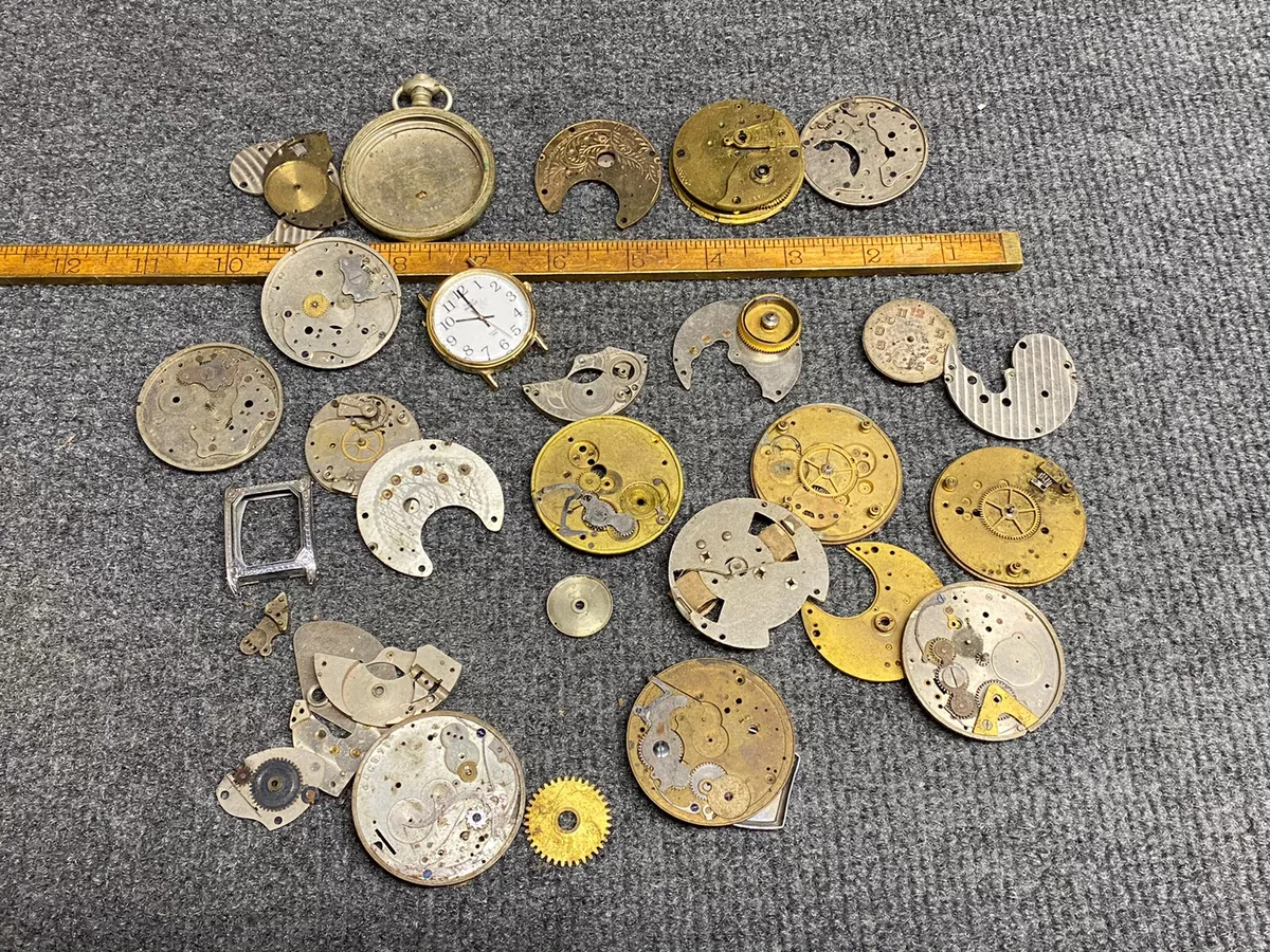 Vintage Pocket Watch Parts Mixed Makers