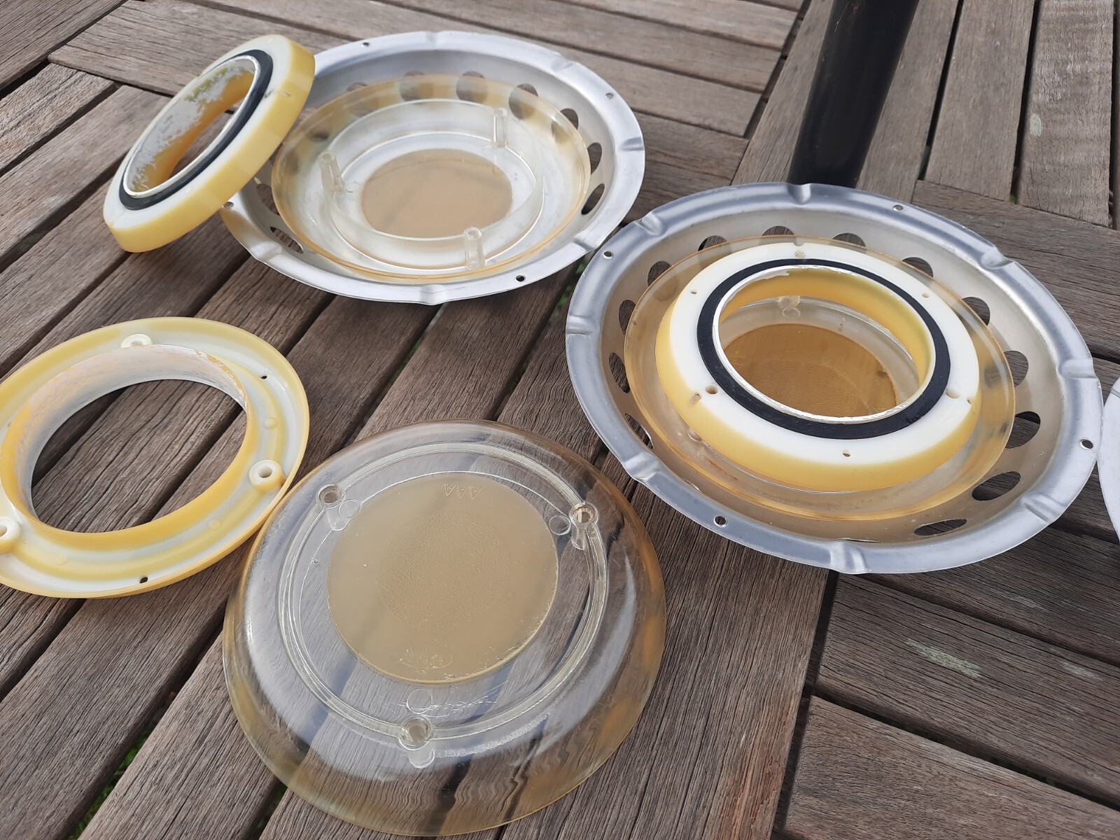 3x Stainless Steel Boat Deck Ventilators 22.8cm /9", Complete, AAA UFO