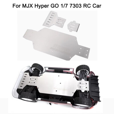 RC Stainless Steel Skid Plate Chassis Armor Protector For MJX Hyper GO 1/7 7303