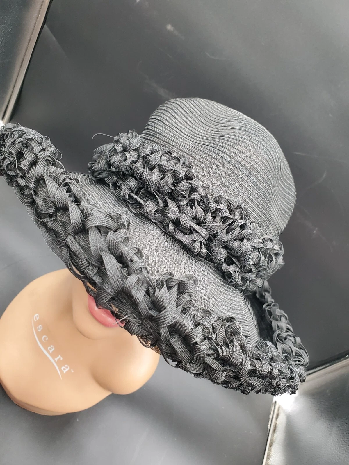 Chapeau femme vintage Christian Dior Chapeaux noir moyen 12 13