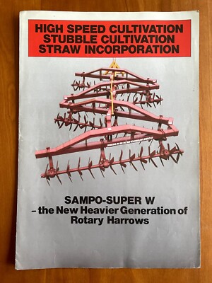 Nokka Sampo Super W W-2600 W-3000 W-3600 Kreiselegge Prospekt / Prospekt 1985