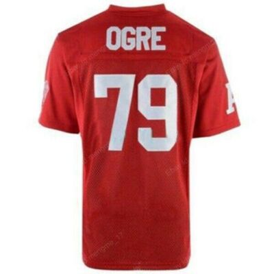 Movie Revenge Of The Nerds Ogre #79 Jersey Stitched Red Custom Name Number S-3XL