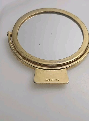 Specchio compatto bifacciale Judith Leiber tono oro vintage - Foto 6 di 16