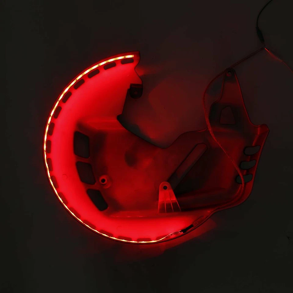 Cubiertas de rotores de freno LED rojo anillo de fuego apto para Honda Goldwing 1800 01-2017 F6B Foto 3 de 4
