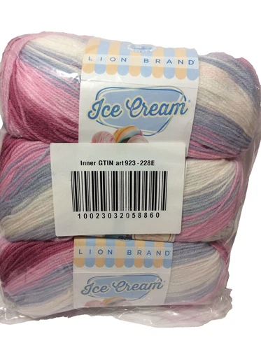 Lion Brand Ice Cream  Yarn 3 Pack “ Cherries Jubilee” video thumbnail