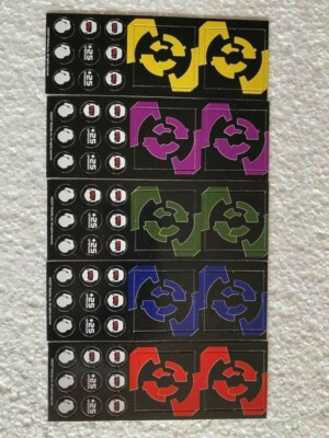 Halo Action Clix Spiel Karten 5 Verschiedene Farben