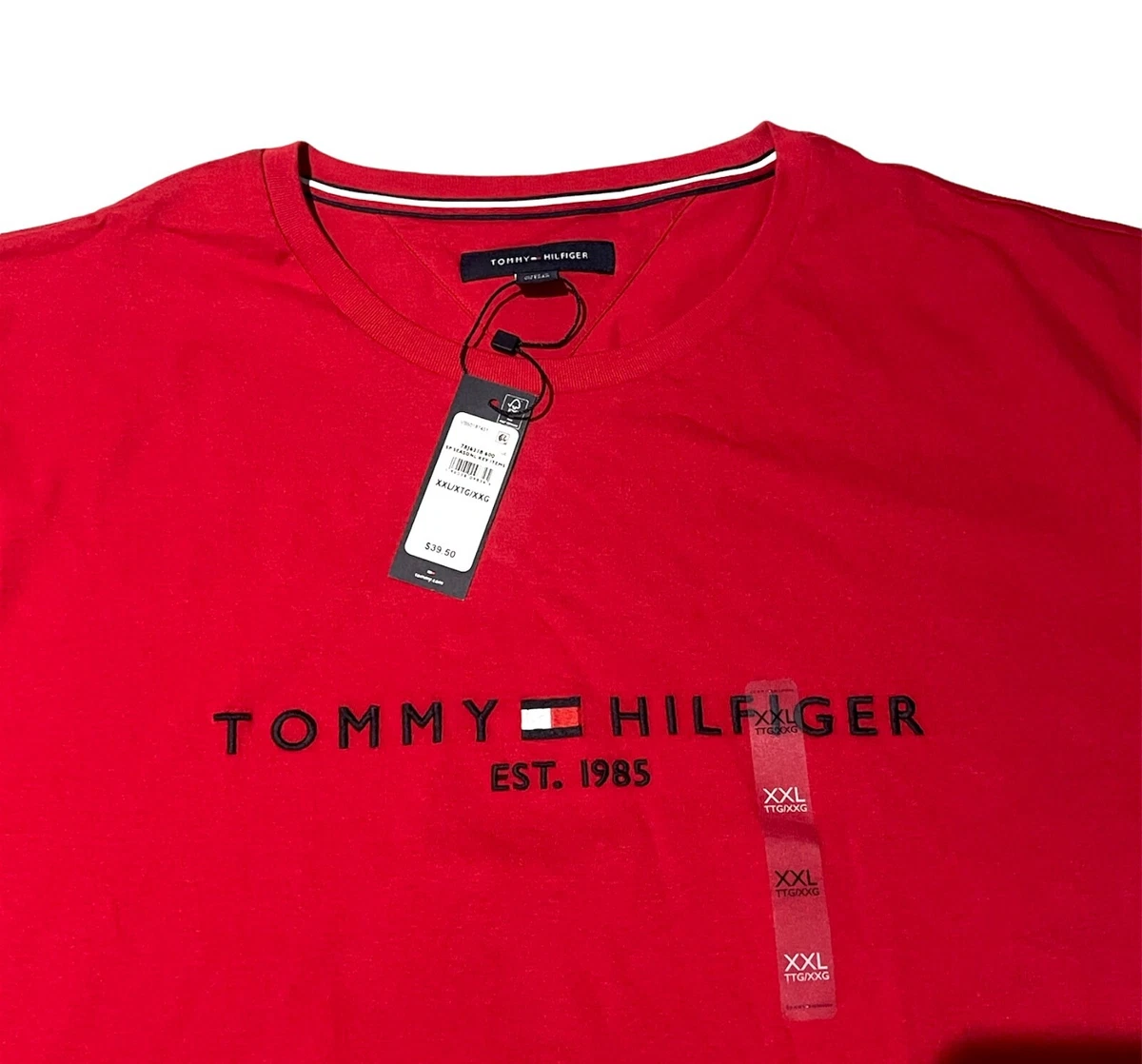 Tommy Hilfiger Men s T Shirt Regular Fit Size XXL Red 78J6318600