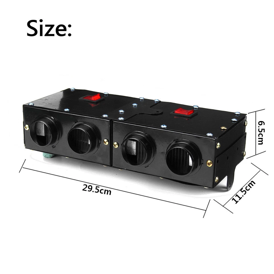 Universal 150/300W Auto Car Heater Warmer Heating Fan Window Defroster Demister - Image 3 of 4