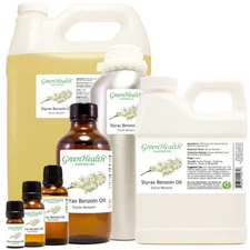 GreenHealth Styrax Benzoin Essential Oil 100% Pure Free Shipping Many Sizes