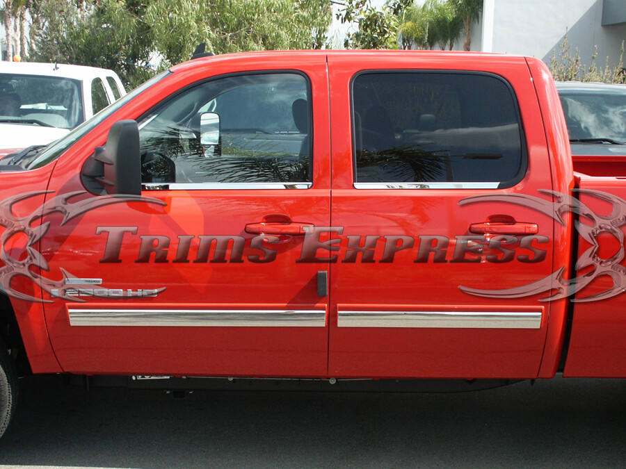 20072013 GMC Sierra Crew Cab Body Side Molding Trim Overlay 3/4