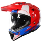 Akito Adventure Motorcycle Red Blue White